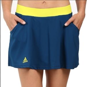 Adidas Club Skort Tech Steel Shock Slime Neon Women's Large
